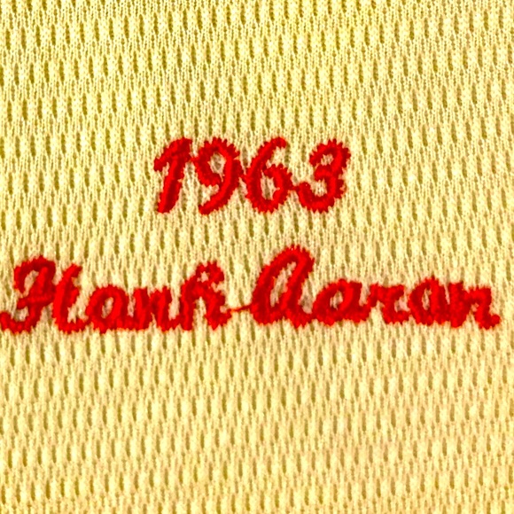 Hank Aaron Mitchell & Ness Cooperstown Classic Baseball Jersey - Picture 6 of 9